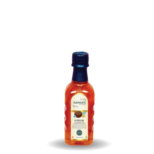 VIRGIN FLAXSEED OIL - COLD PRESSED (Cholesterol Free, Natural & Pure)