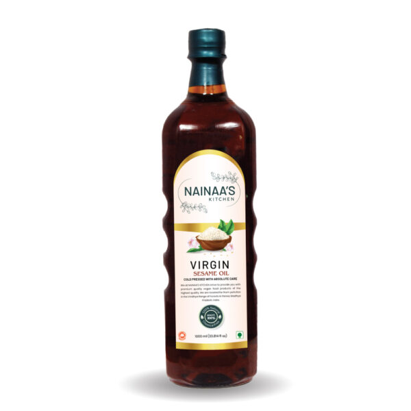 VIRGIN SESAME OIL - COLD PRESSED (Cholesterol Free, Natural & Pure)